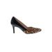 Cole Haan Heels: Slip On Stilleto Cocktail Party Black Leopard Print Shoes - Women's Size 9 - Pointed Toe