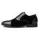 VIPAVA Men's Lace-Ups Men's Formal Shoes, Leather Casual Shoes, Gentlemen's Oxford Shoes, Business Formal Shoes (Color : Schwarz, Size : 7)