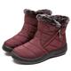 VIPAVA Men's Snow Boots Women Boots Waterproof Snow Boots For Winter Shoes Women Casual Lightweight Ankle Mujer Warm Winter Boots (Color : Red, Size : 8)