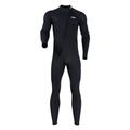 Diving Wetsuit Swimsuits Swim Zipper Surf Suit Sunsuit Piece Body Swim suits Wetsuit for Workout Boating Kayak Summer Beach, Male Black, XXL