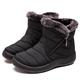 VIPAVA Men's Snow Boots Women Boots Waterproof Snow Boots For Winter Shoes Women Casual Lightweight Ankle Mujer Warm Winter Boots (Color : Schwarz, Size : 8)