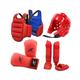 Baoblaze 4Pcs Karate Sparring Gear with Padded Body Protector Vest Boxing Gloves Protective Gear for Grappling Sparring Training Sanda, Red, L