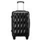 Suitcase Luggage Hardside Expandable Luggage with Spinner Wheels, Travel Luggage Spinner Telescopic Handle Suitcase with Wheels (Color : Black, Size : 20 in)