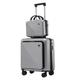 MOBAAK Suitcase Luggage Two-Piece Suitcase Set, Coded Boarding Case, 18in Trolley Case, Lightweight Suitcase Suitcase with Wheels (Color : D, Size : 14+18in)