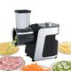 KUMIAO 1000W Electric Cheese Grater and Vegetable Cutter - Multi Salad Maker with 5 Interchangeable Cones for Cheese, Cucumber, Carrot - Ideal Fruit and Vegetable Shredder