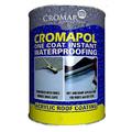 Cromar Black Cromapol Acrylic Fibre Reinforced Roof Coat Sealant Paint 3 x 5Kg