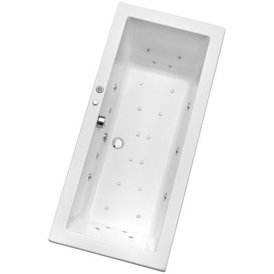 Whirlpool-Badewanne OTTOFOND "Cubic", weiß, B:90cm L:190cm, Sanitäracryl, Badewannen, 190x90 cm