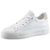 Plateausneaker ARA "CANBERRA", Damen, Gr. 5 (38), beige (weiß, sand), Glattleder, sportlich, Schuhe, Freizeitschuh, Halbschuh, Schnürschuh in Komfortweite G (= weit), Topseller