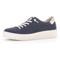 Slip-On Sneaker GABOR Gr. 38, blau (dunkelblau, beige) Damen Schuhe Sneaker