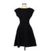 Broome Street Kate Spade New York Cocktail Dress - A-Line: Black Solid Dresses - Women's Size Small