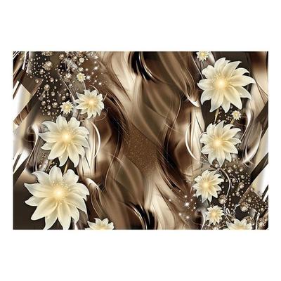 Floral Non-pasted Wallpaper Wall Mural - Depths Of Bronze