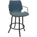 Asheville Swivel Counter 26", 30" or Extra Tall 34" Metal Bar Stool