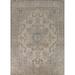 Floral Tabriz Persian Area Rug Handmade Traditional Beige Wool Carpet - 9'9"x 12'8"