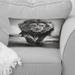 Designart "Black And White Lion Running In Africa" Animals Printed Throw Pillow