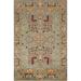 All-Over Green Oushak Oriental Rug Handmade Wool Carpet - 4'0"x 5'11"