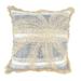 Saro Marcia Collection Cotton Pillow Cover Cotton in Black/Brown/White | 18 H x 18 W x 0.25 D in | Wayfair 6114.GY18SC