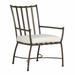 Summer Classics Majorca Patio Dining Armchair w/ Cushions, Linen | 38.875 H x 27.25 W x 28.75 D in | Wayfair 423631+C4586457N