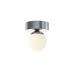 Latitude Run® Bernville Glass LED Flush Mount Glass in Gray | 5.1 H x 4.33 W x 4.33 D in | Wayfair 4A2628F30F784C8BA1F4C6F9F1938AE2