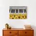 August Grove® Music & Sunflowers On Canvas Print Canvas in Yellow | 1600 H x 2400 W x 1.75 D in | Wayfair D1E7C91EC0A14ED39B7BBD8EFF0068FC