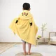 Cape à capuche en peluche Pikachu pour enfant peignoir serviette de bain en coton pour garçon et