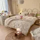 Ensemble de housse de couette en pur coton housse de couette imprimée simple double reine