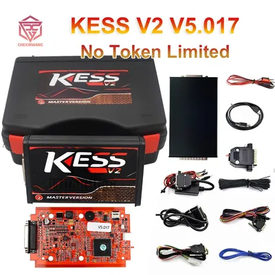 Kess V2 V5.017 Online 2.80 EU Red pour Ktag V7.020 programmeur ECU avec boîte à outils OBD2 kit