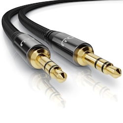Primewire Klinkenkabel 3,5 mm AUX - Audiokabel mit Nylonmantel - 2m Image