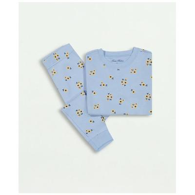 Brooks Brothers Girls Kids Long-Sleeve Pajamas Set | Light Blue | Size 12