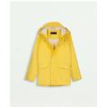 Brooks Brothers Kids Hooded Rain Jacket | Medium Yellow | Size 8