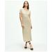 Brooks Brothers Women's Maxi Polo Dress In Lurex Thread | Gold | Size Medium