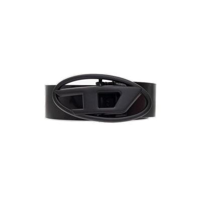 Oval Logo Belt - Black - DIESEL Belts