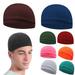 Men Cycling Cap Breathable Helmet Inner Summer Quick-drying Sweat Wicking Hat Dark green