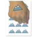 Snow Topped Mountains Water Resistant Temporary Tattoo Set Fake Body Art Collection - 15 2 Tattoos (1 Sheet)