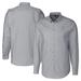 Men's Cutter & Buck Charcoal Albuquerque Isotopes Big Tall Oxford Stretch Long Sleeve Button-Down Dress Shirt