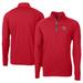 Men's Cutter & Buck Red Iowa Cubs Adapt Eco Knit Stretch Recycled Big Tall Quarter-Zip Pullover Top