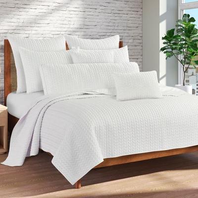 Cayman Quilt White, Twin, White