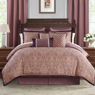 Tabriz Comforter Bed Set Mulberry, California King, Mulberry