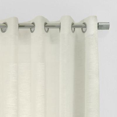 Elina Sheer Grommet Curtain Panel, 52 x 108, Off White