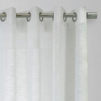 Elina Sheer Grommet Curtain Panel, 52 x 63, White