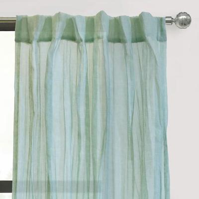 Mikana Sheer Curtain Panel, 52 x 63, Celadon