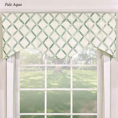 Arendal Cornice Valance 50 x 17, 50 x 17, Pale Aqua