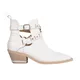 Alma EN Pena , Studded Buckled Ankle Boots ,White female, Sizes: 9 UK, 4 UK, 8 UK, 5 UK, 6 UK, 7 UK