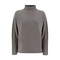 Le Tricot Perugia , Womens Clothing Turtleneck Taupe/grey Lx Aw23 ,Gray female, Sizes: XS