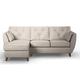 ScS Living Grey Hoxton Leather 3 Seater Left Hand Facing Chaise Sofa