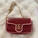 Gucci Bags | Gucci Gg Marmont Flap Bag Diagonal Quilted Leather Super Mini | Color: Red | Size: Os