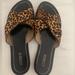 J. Crew Shoes | J. Crew St. Tropez Leopard Print Calf Hair Sandals Size 9 | Color: Black/Tan | Size: 9