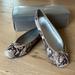 Jessica Simpson Shoes | Jessica Simpson Faux Snakeskin Ballet Flats Size 9 Euc | Color: Brown/Cream | Size: 9