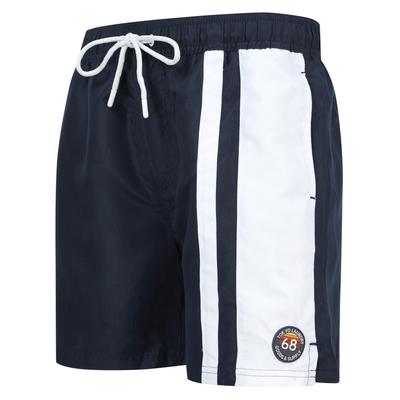 Swim Shorts Tillamook Striped Swim Shorts in Sky Captain Navy / L - Tokyo Laundry