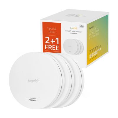 HOMBLI Sensor "smarter Rauchmelder (3er-Pack)" Sensoren weiß Smart Home Sicherheitstechnik