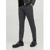 Chinohose JACK & JONES "JPSTMARCO JJCOOPER CHINO NOOS", Herren, Gr. 28, Länge 32, grau (dunkelgrau), Obermaterial: 52% Polyester, 21% Nylon, 17% Viskose, 10% Elasthan, unifarben, meliert, Basic, slim fit, Hosen